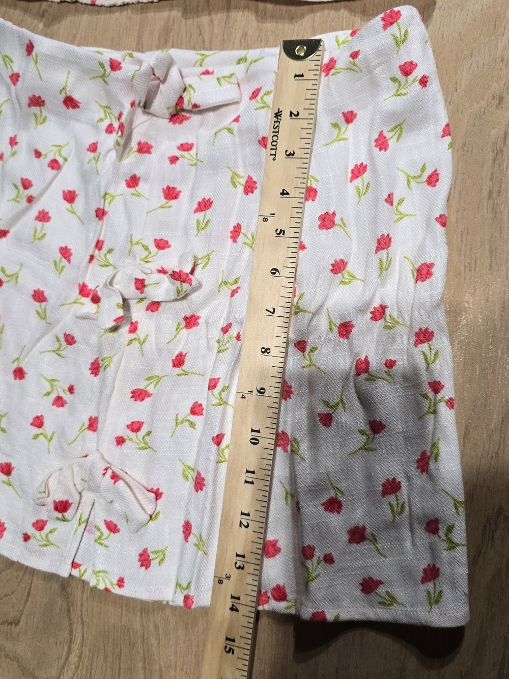 Sienna Sky White Floral Crop Top & Mini Skirt Set - Pink & Green - Picture 5 of 6